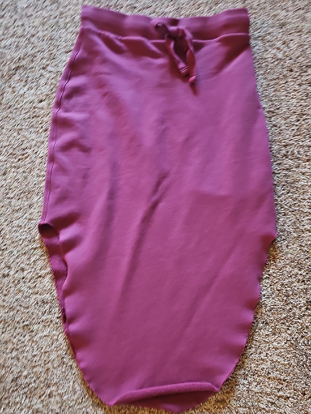 Frank & Eileen Red Fleece Midi Skirt, M